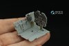 Quinta Studio QD32208 P-40F WarHawk 3D-Printed coloured Interior on decal paper (Trumpeter) 1/32